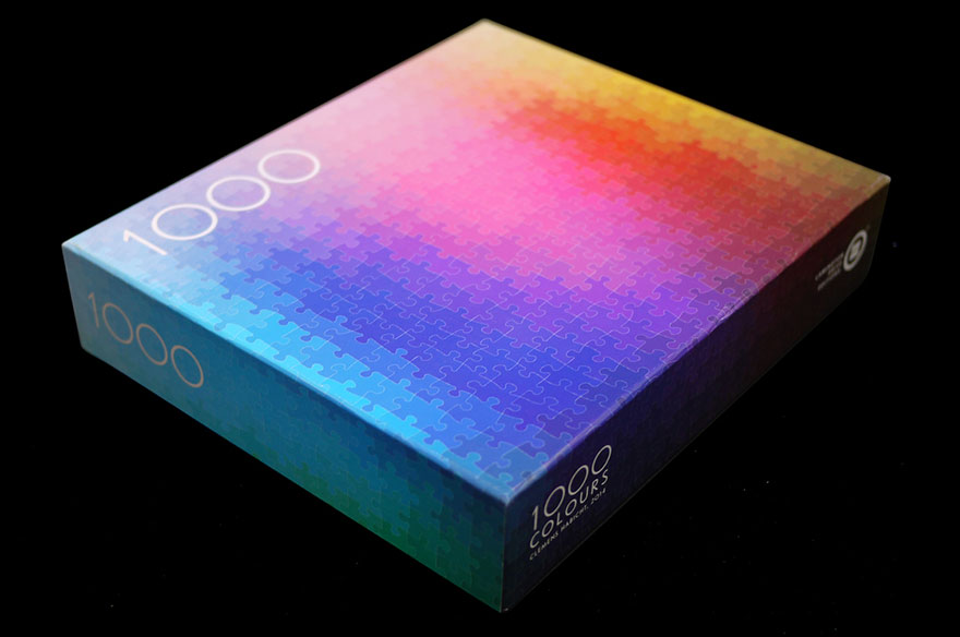 1000-Piece CMYK Color Gamut Jigsaw Puzzle By Designer Clemens Habicht 