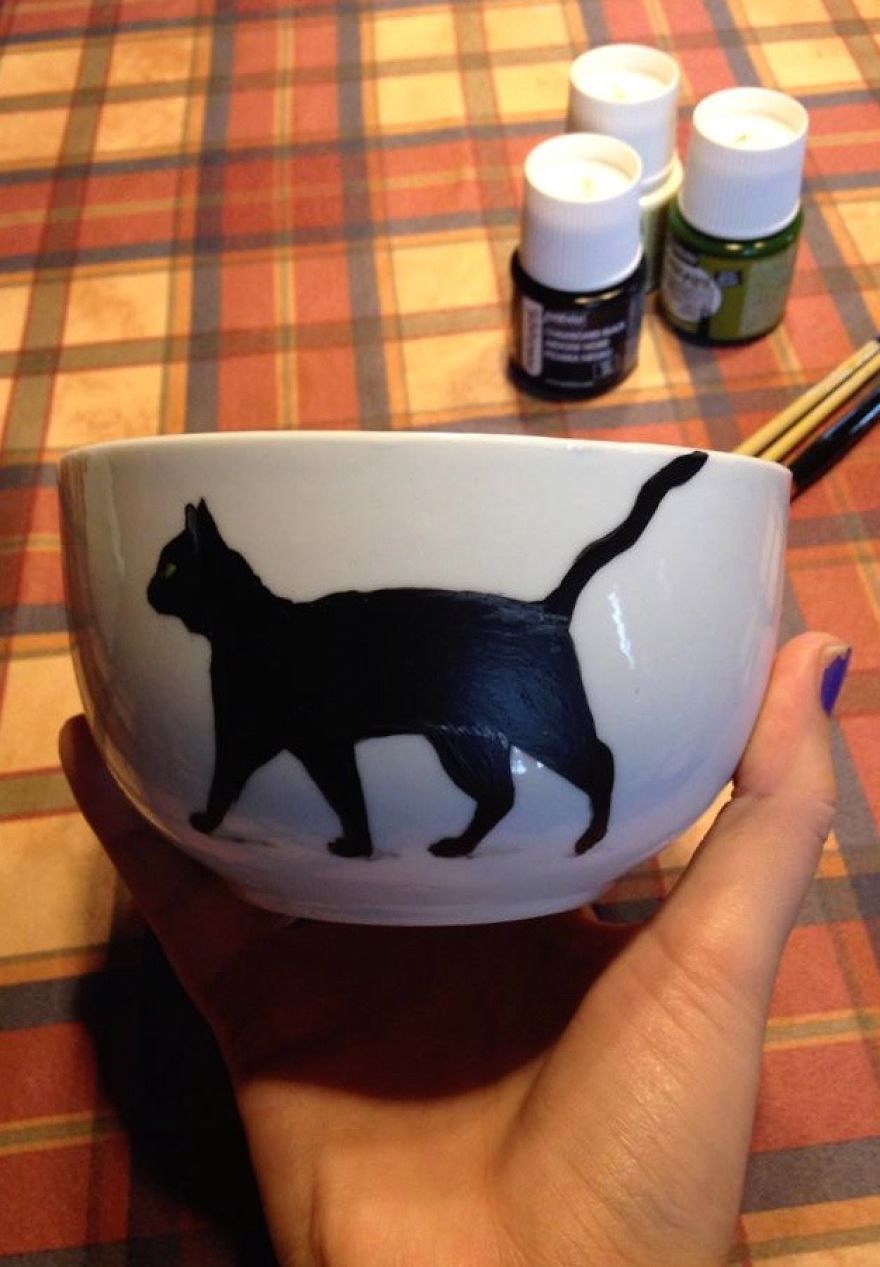 "black Cat" Cups And Bowls Collection