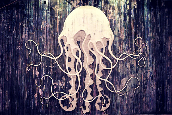 Decoration Idea For Your Walls - Jellyfish From Plaster