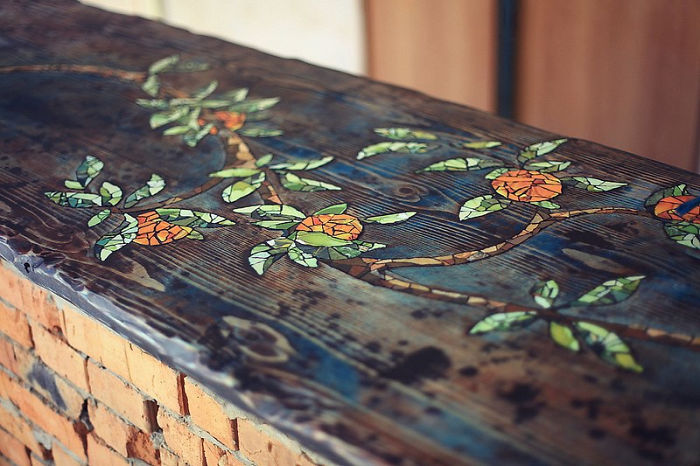 How To Make A Mosaic Bar Table