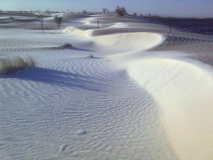 Snow In The Sahara Desert- Unprecedented Event In Tunisia 2012