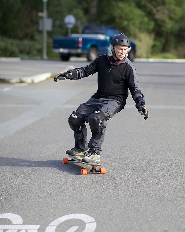 78-Year-Old Skateboarder Lloyd Kahn Decided That The Time Had Come For Him To Try Skateboarding At 65