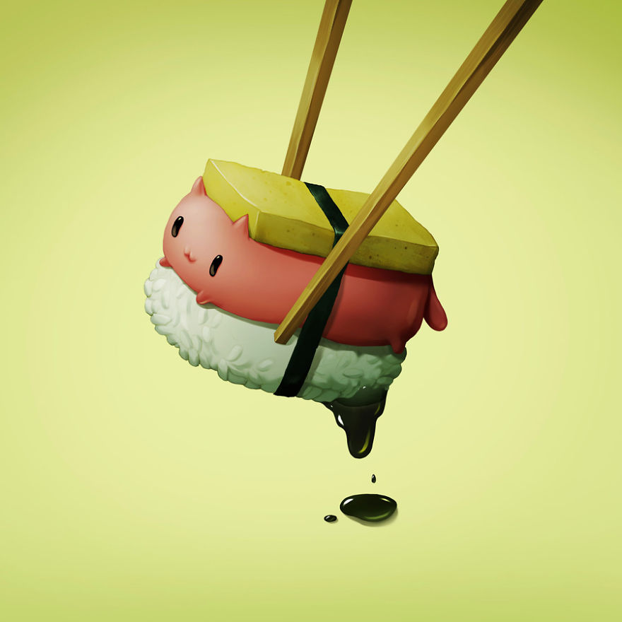 Art Snacks: Illustrations Of Delicious Foods Reimagined As Adorable Animals