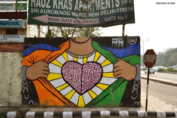 Check Some Awesome Graffiti Art From New Delhi, India