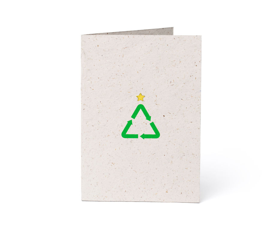 Christmas Cards Made From Last Years Abandoned Christmas Trees
