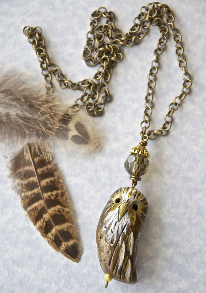 Totem Owl Pendant By Ghost Lily Design. Joannemay.etsy.com