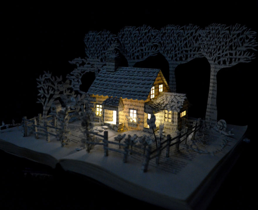 House In A Field Book Art