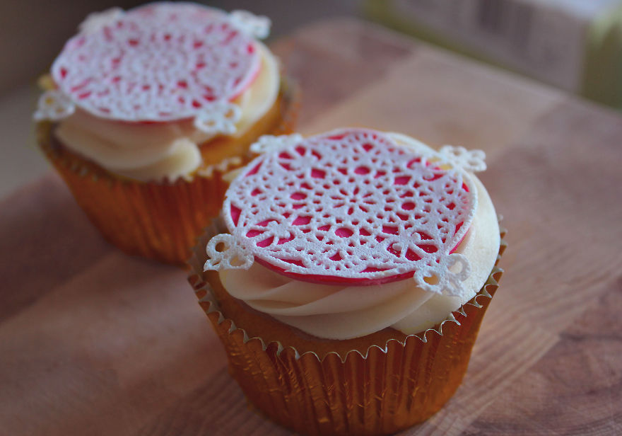 I Made These Grandma-lace-cupcake With Sugar Paste