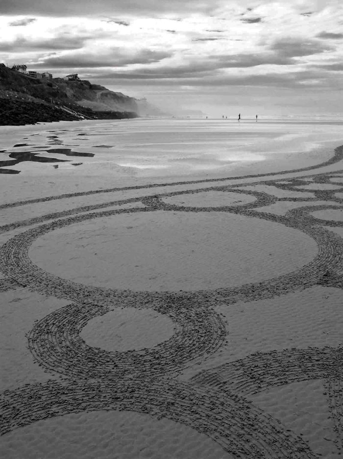 Living By The Sea, I Use Low Tide Beaches As Street Artists Would Use The Walls
