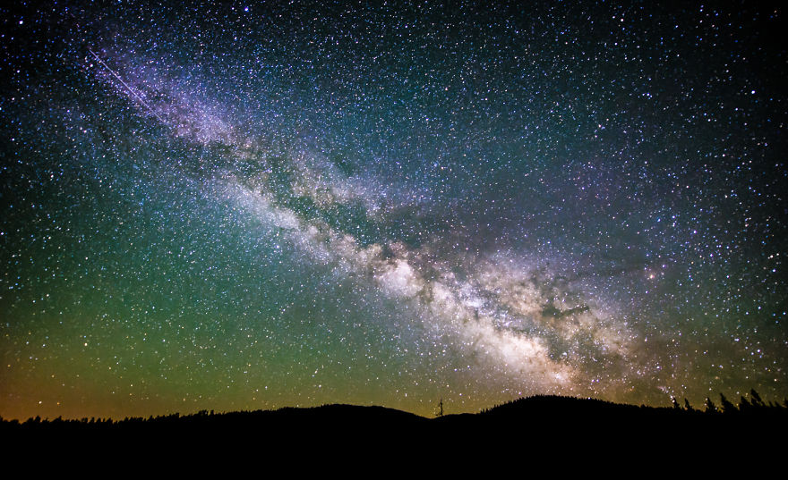 Milky Way On The Rise: Trinity County Ca