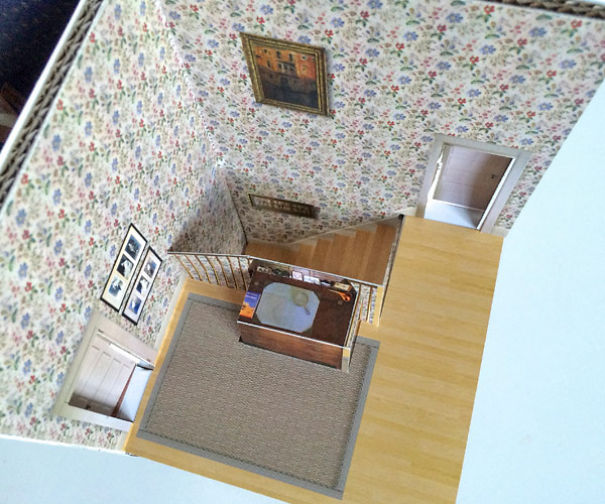 A Real House Turned Into A Pop-up Paper Doll House