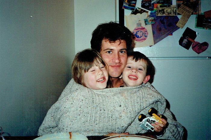 Dad's Sweater Is The Kids Sweater