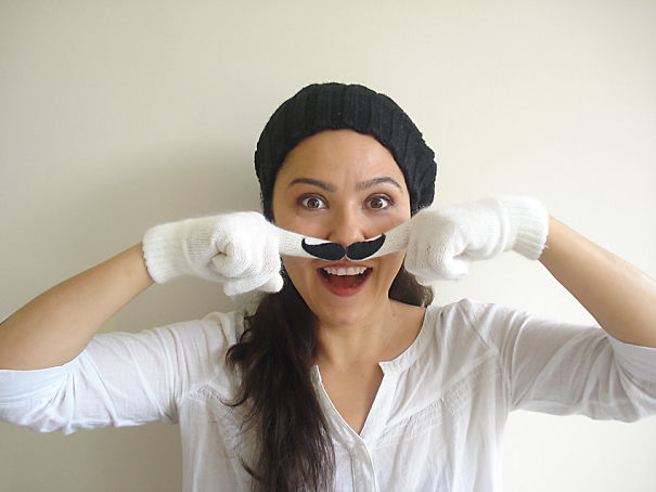 Moustache Gloves