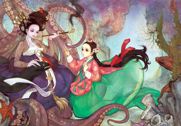 Iconic Western Fairytales Get An Eastern Makeover By Korean Artist