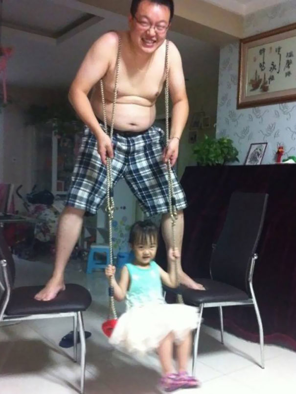 She Wanted A Swing So Became One