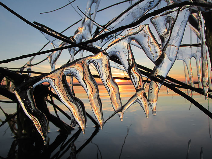 Ice At Sunset: A Match That Makes Jewels