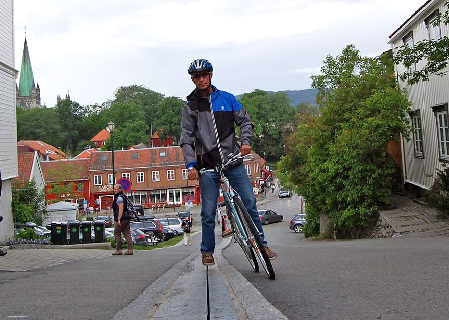 Norway Has World's First Bike Escalator