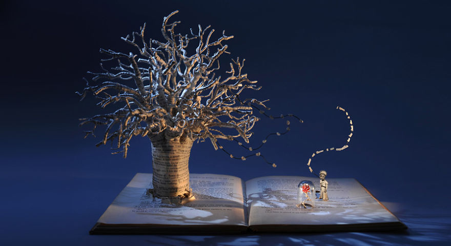 The Little Prince Book Sculpture