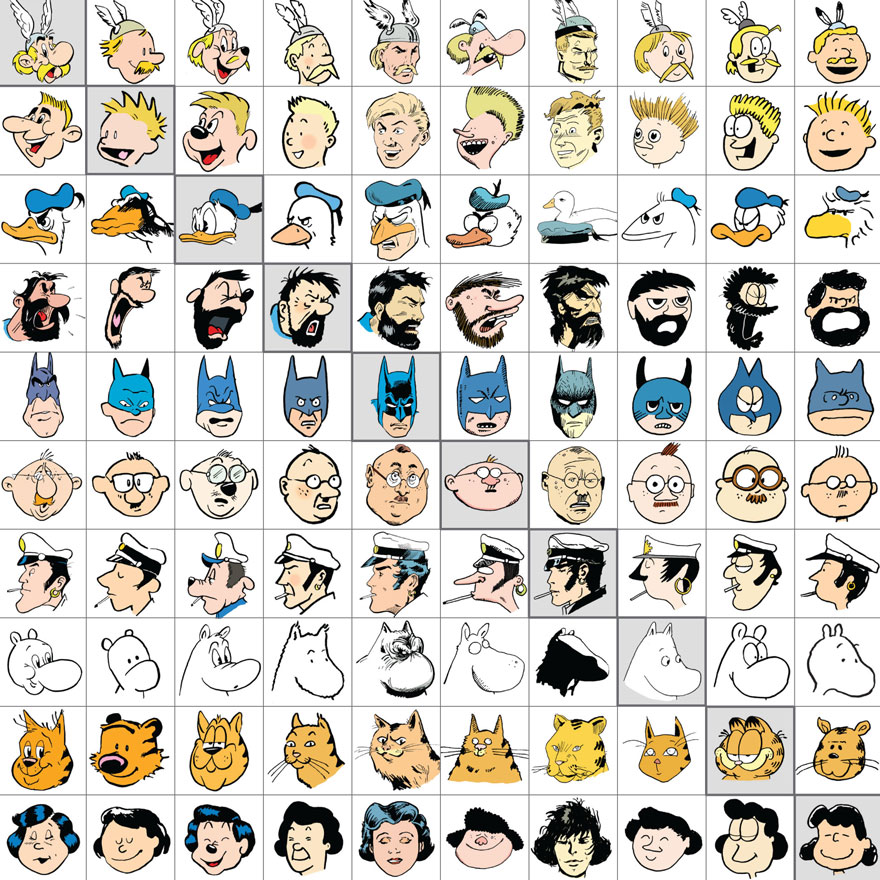 10 Famous Comic Strip Characters Drawn In The Style Of 10 Different Cartoonists