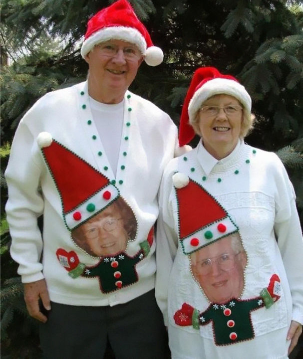 tacky christmas outfits for couples