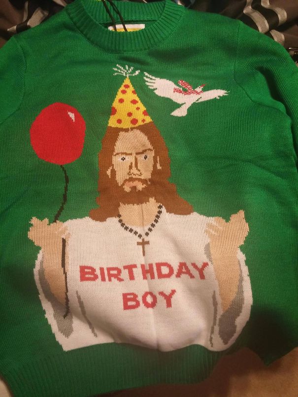 The Birthday Boy Jesus Ugly Christmas Sweater