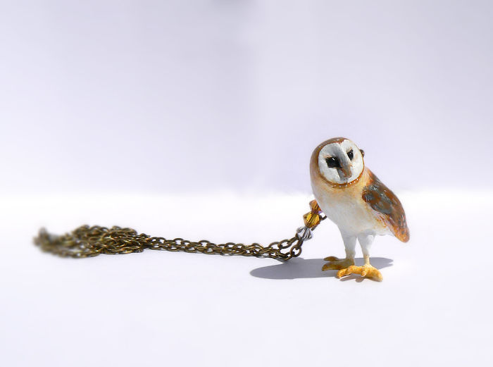 Owl Necklace By Wildyfraise On Etsy