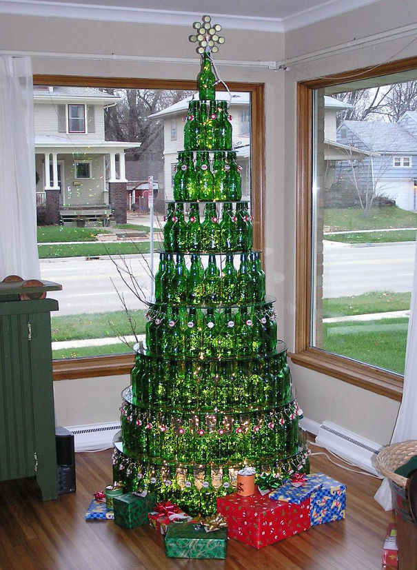 Last Year's Beer = This Year's Christmas Tree