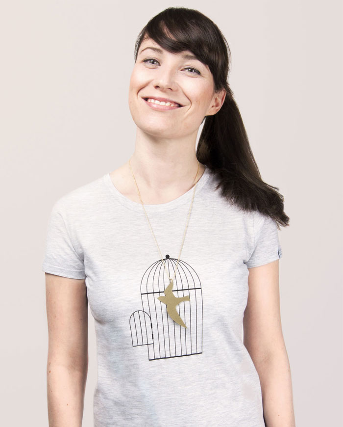 Bird And Cage T-shirt