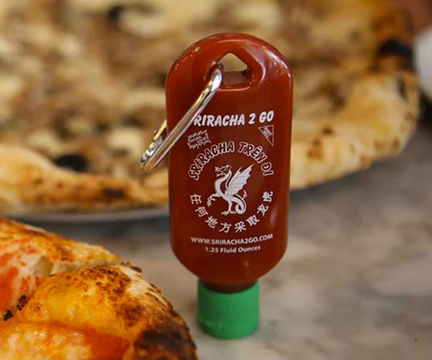 Sriracha Mini Bottle Key Chain