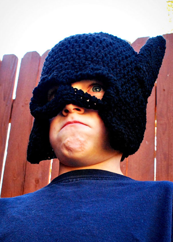 Batman Crocheted Hat