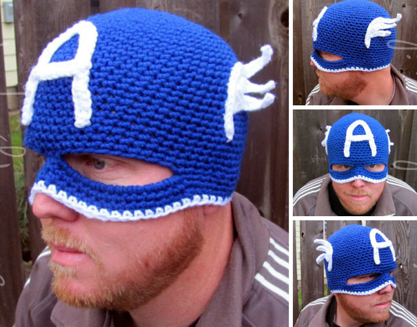 Crochet Captain America Hat And Mask