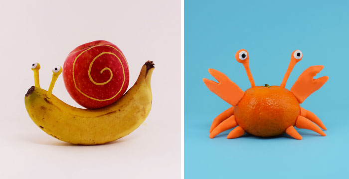 Playing With Fruit: I Use Various Fruits To Create Animal Characters