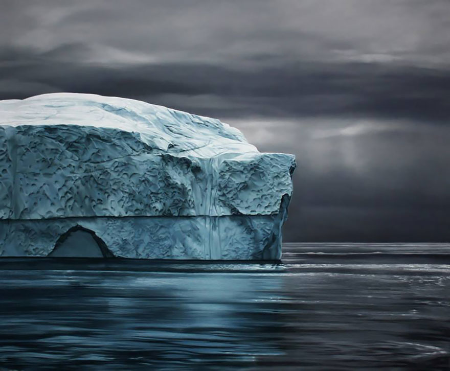 These Are Not Photos! Artist Creates Incredibly Realistic Finger Drawings To Raise Climate Change Awareness