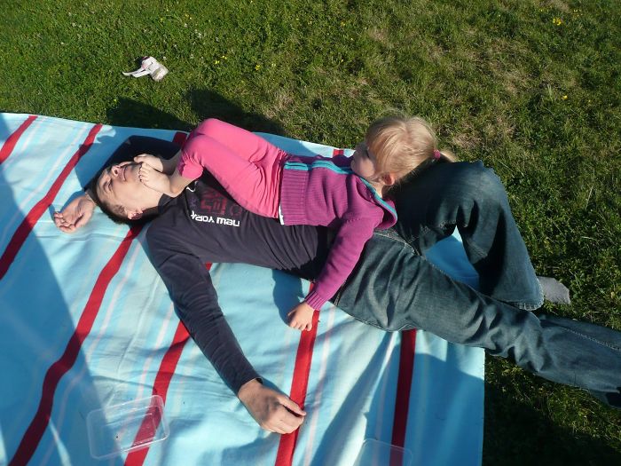 Best Resting Place? Sleeping Father!