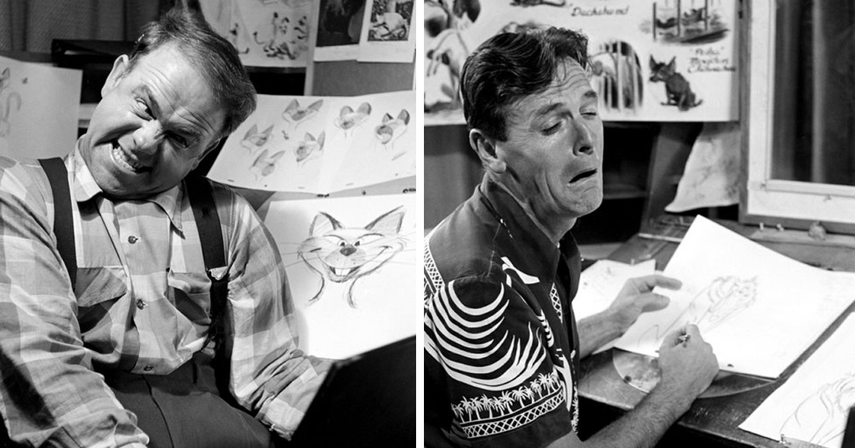 Disney Animators Study Their Reflections In The Mirror To Draw