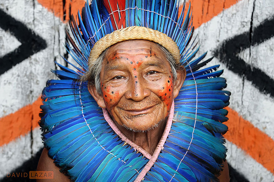 Chief Of A Village In Brazil