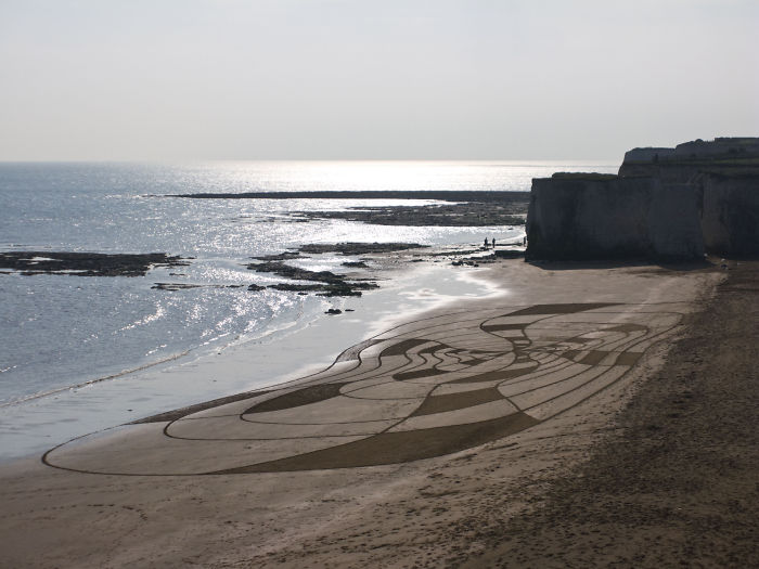 Living By The Sea, I Use Low Tide Beaches As Street Artists Would Use The Walls