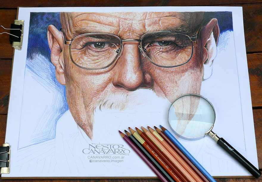 realistic portraits colored pencil drawings nestor canavarro 2 - Os desenhos hiper realistas de Nestor Canavarro