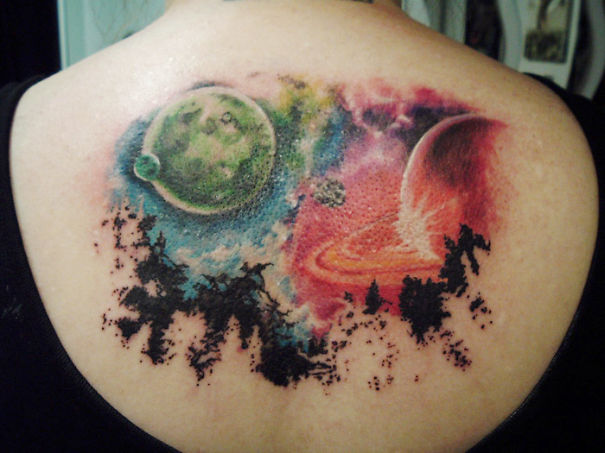 Cool Space Tattoo