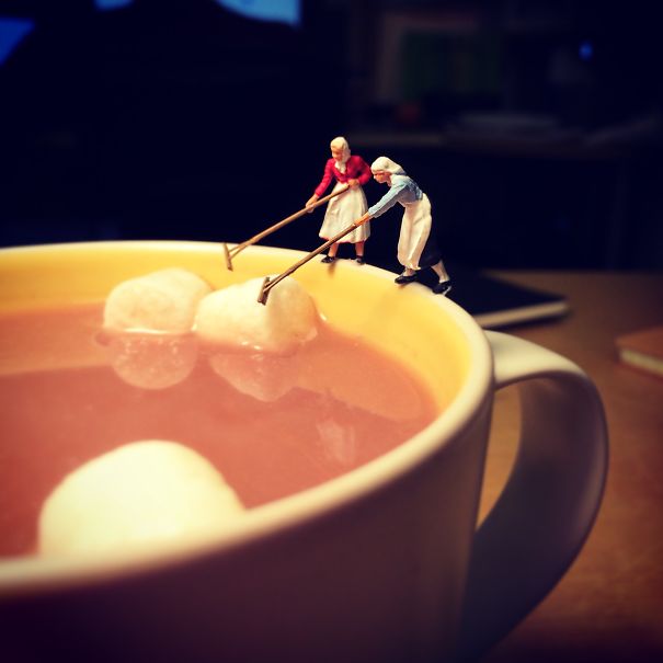 Agency Life Told In Miniature Figures
