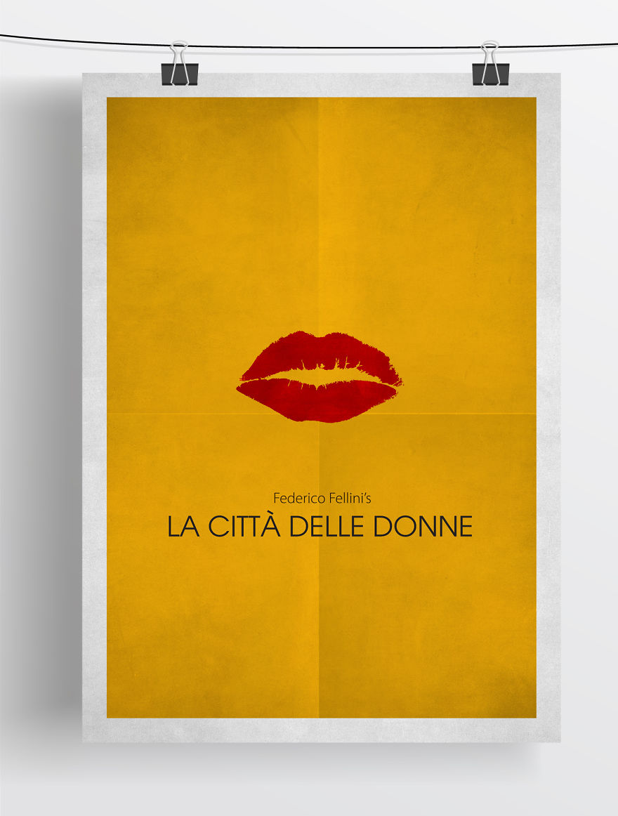 Minimalist Fellini Film Posters