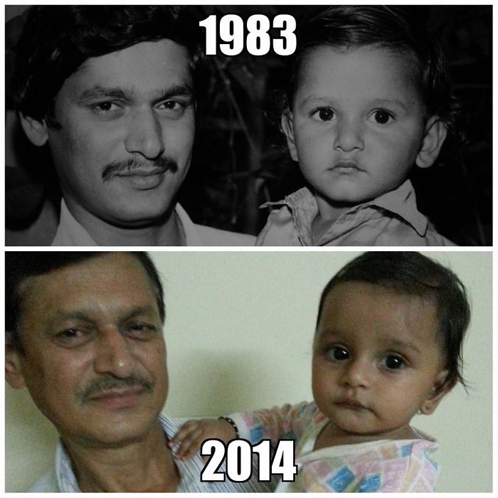 Grand Father-son-grandfather-grand Daughter