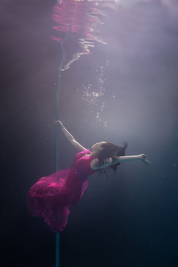 Incredible Underwater Pole Dancing Photographs By Brett Stanley