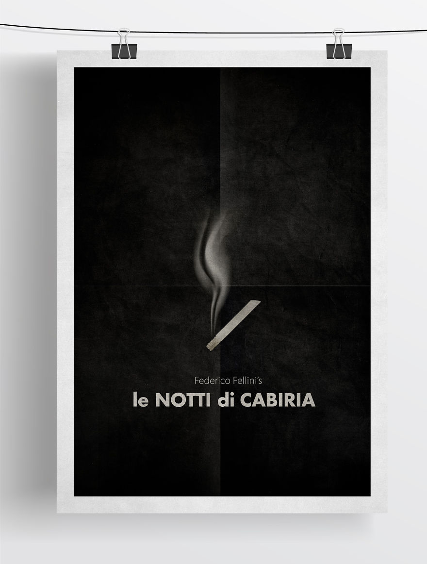 Minimalist Fellini Film Posters