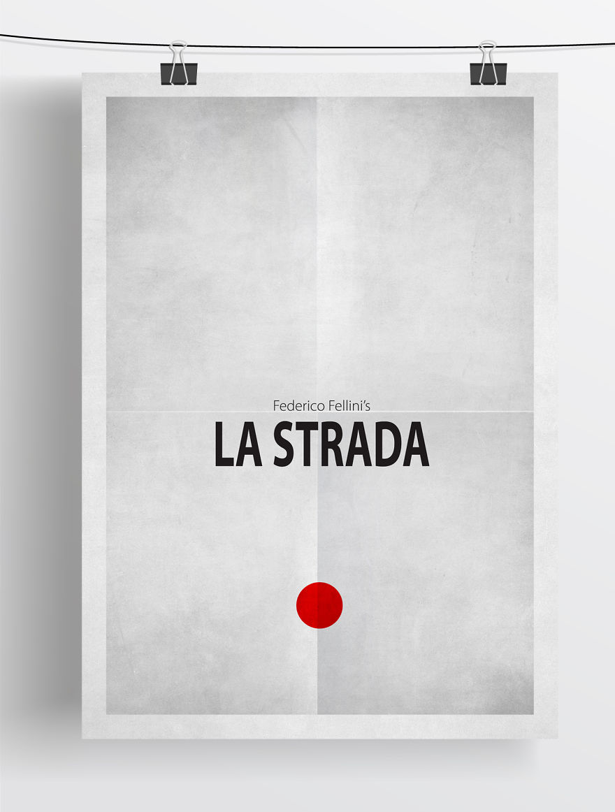 Minimalist Fellini Film Posters