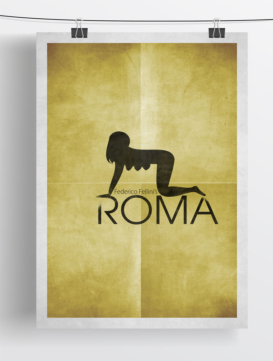 Minimalist Fellini Film Posters