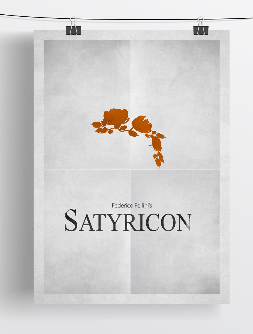 Minimalist Fellini Film Posters