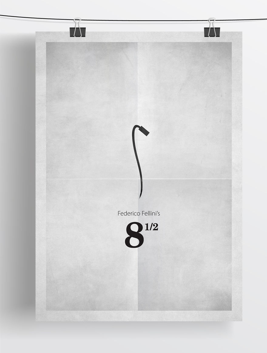 Minimalist Fellini Film Posters