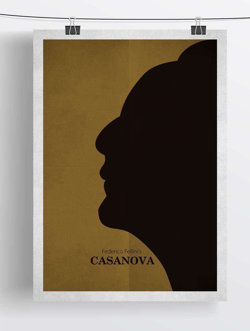 Minimalist Fellini Film Posters