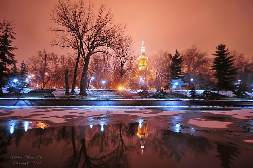 Timisoara Winter Night